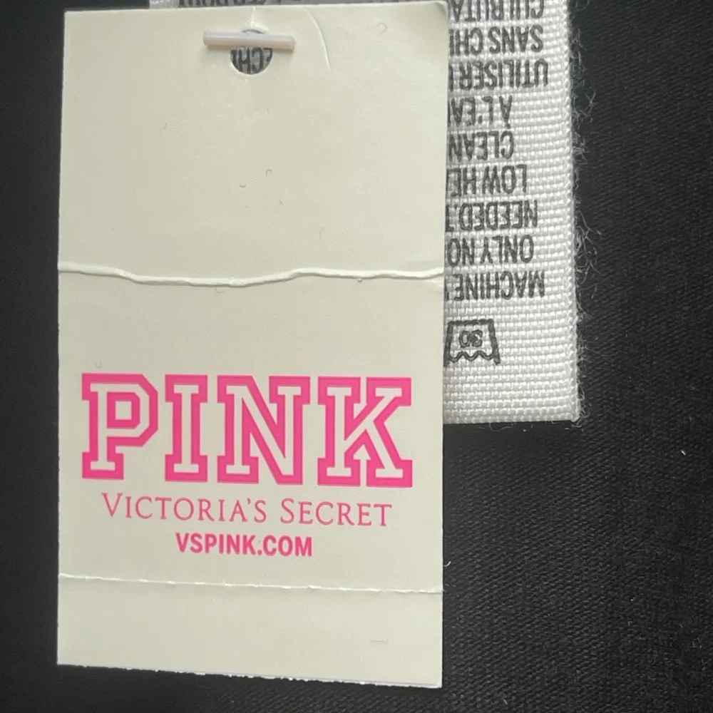 PINK Victoria's Secret Black and Cream Tribal A-Line Skirt Size M